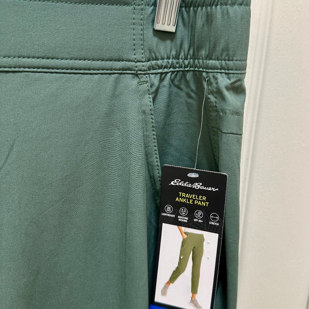 Eddie Bauer Traveler Ankle Pant Women's Size L Lightweight UPF 50+ 4-Way Stretch - Picture 5 of 16